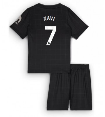Tottenham Hotspur Xavi Simons #7 Udebanetrøje Børn 2025-26 Kortærmet (+ Korte bukser)
